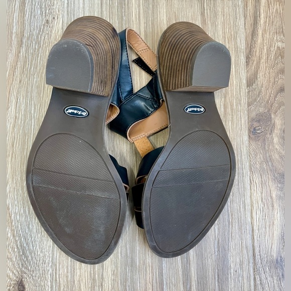 Dr. Scholl's Crystal Black Sandal Heels Size 7.5 - Picture 3 of 5